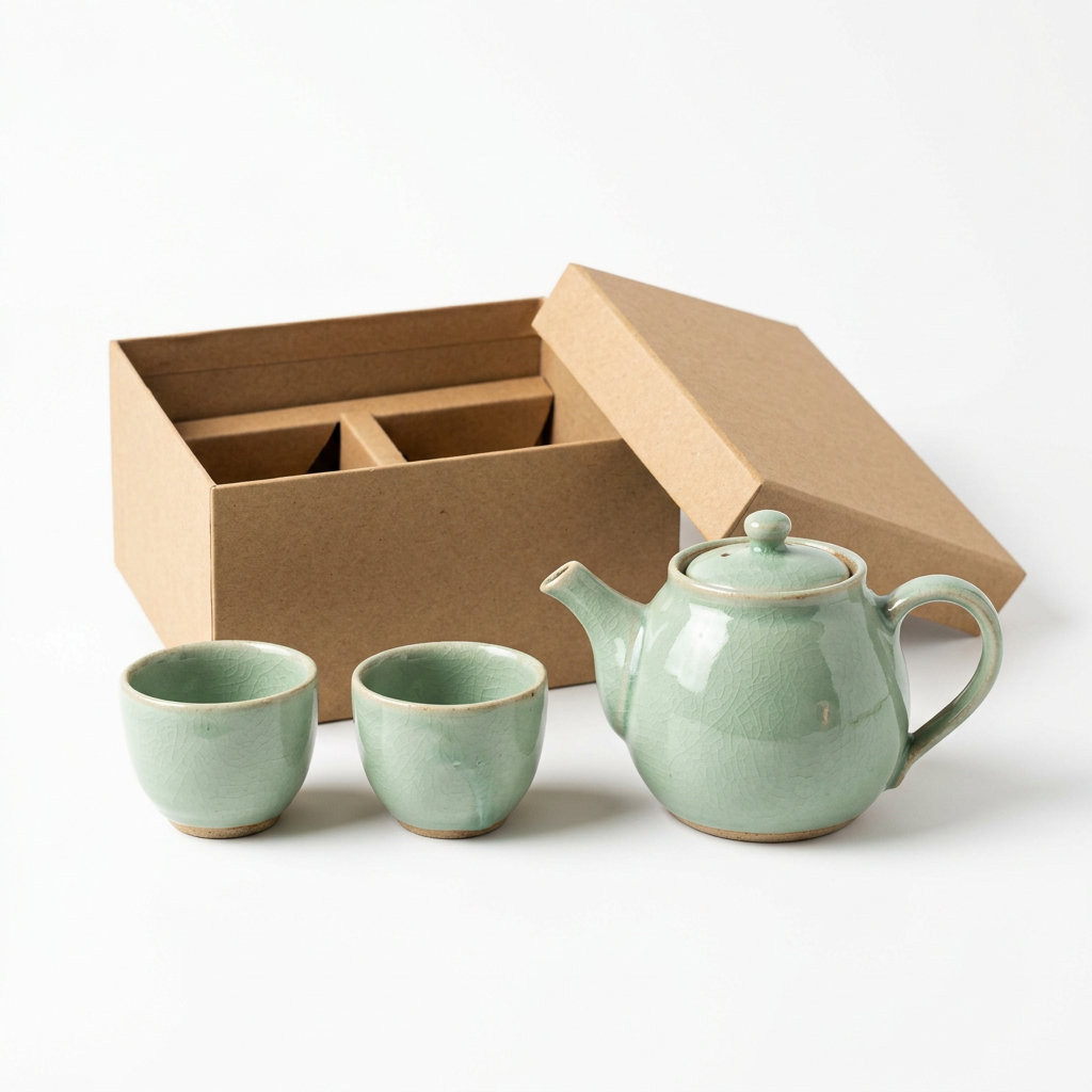 Ceramic Tea Set - White Background Shot