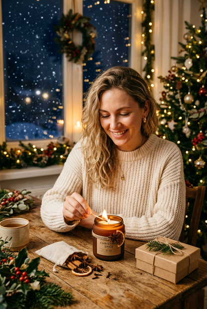 Model Lighting Christmas Candle - Shot 2