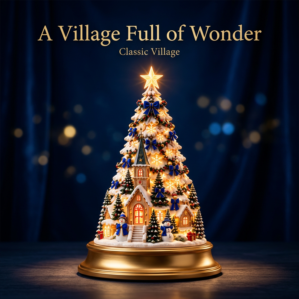 Classic Village Christmas Lightscape Tree