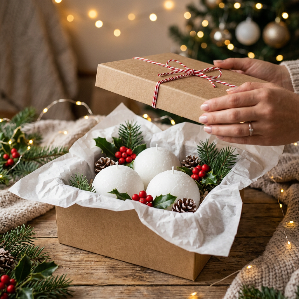 Snowball Candle Gift Box Unboxing