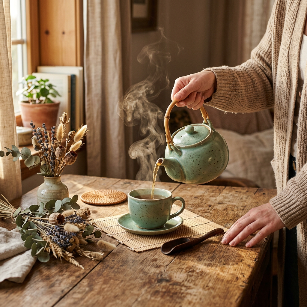 Tea Pouring Lifestyle Detail