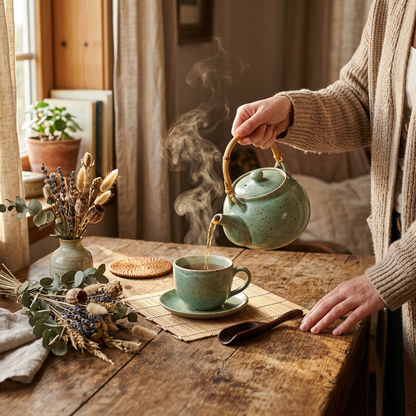 Tea Pouring Lifestyle Detail