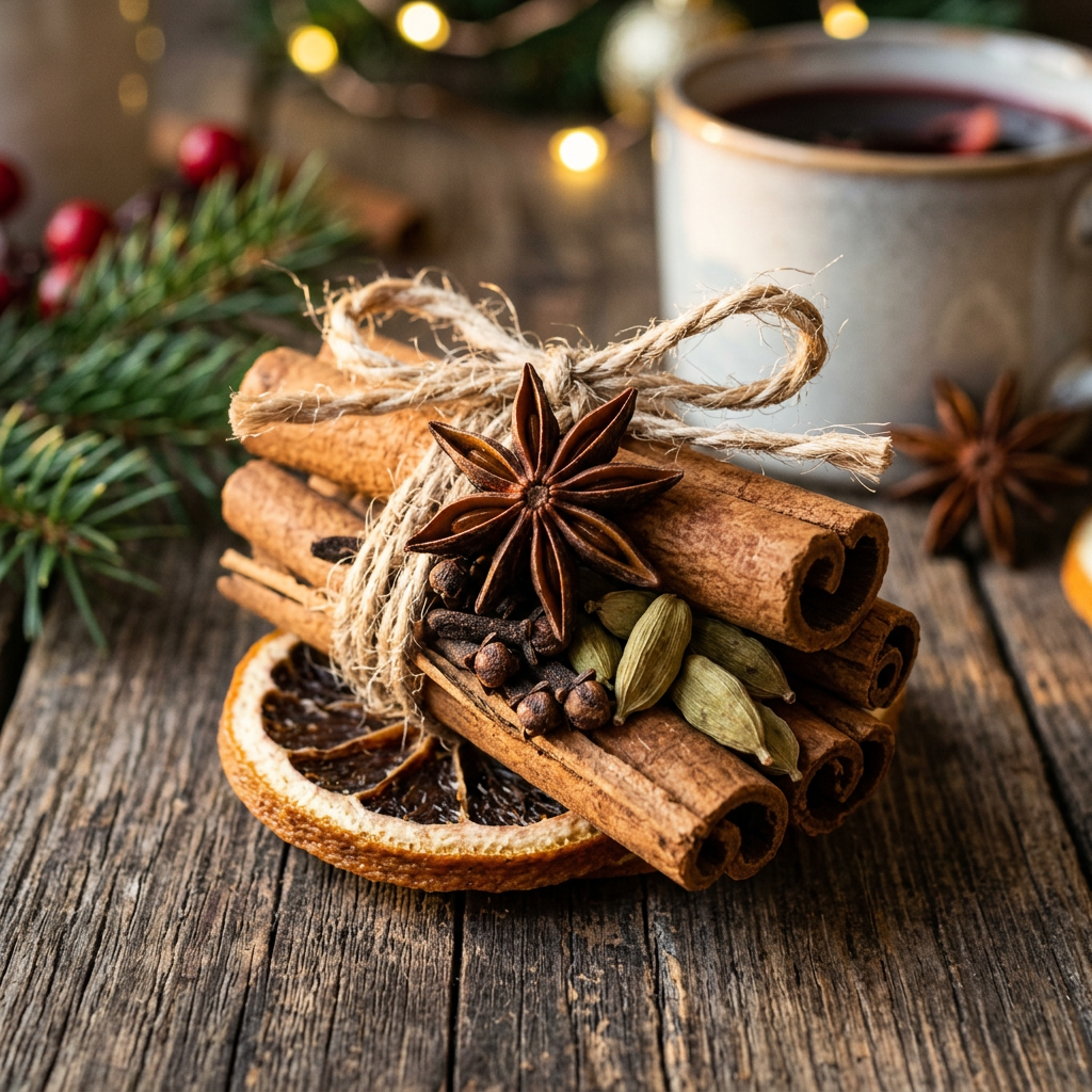 Mulled Wine Spice Sachet Detail