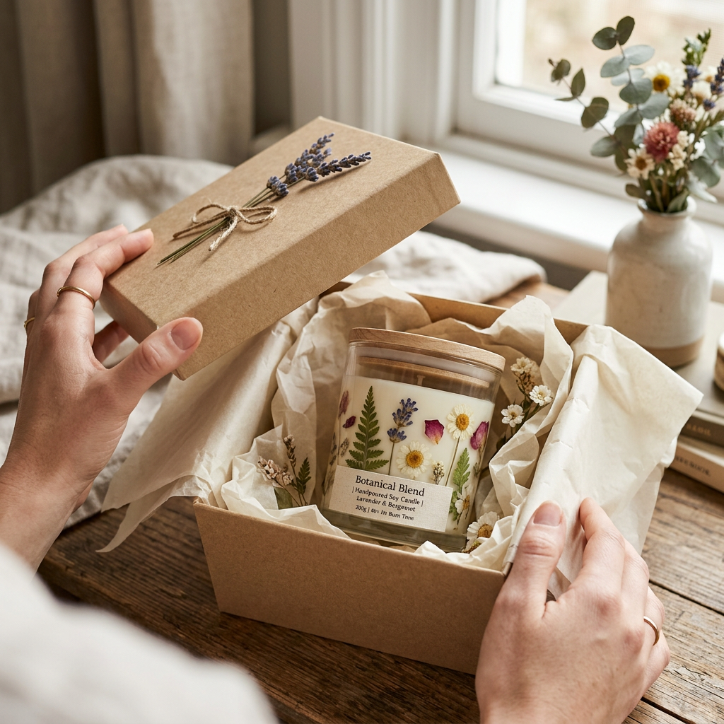 Candle Gift Box Unboxing Experience