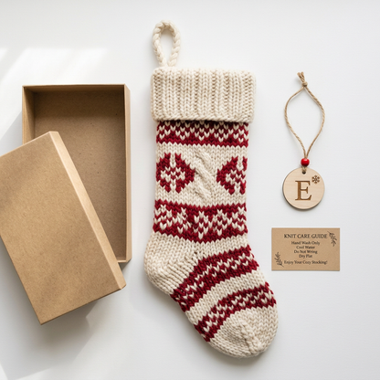 Stocking Gift Set Components Flat Lay