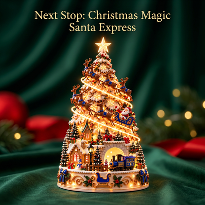 Santa Express Christmas Lightscape Tree