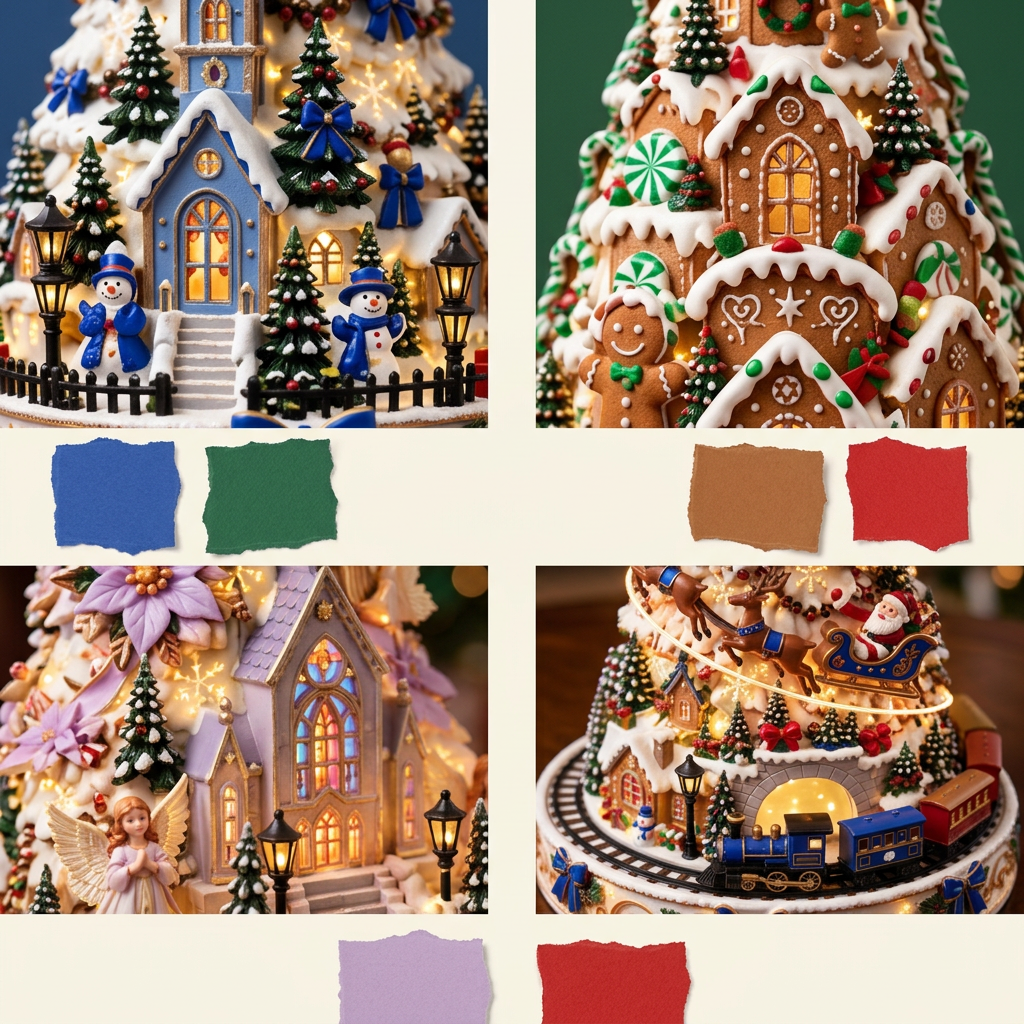 Twenty-four mini brick ornaments